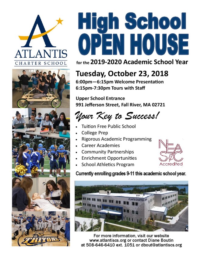 Atlantis Charter School H.S. Open House | EastBayRI.com - News, Opinion ...